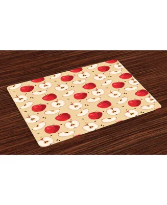 Ambesonne Apple Place Mats