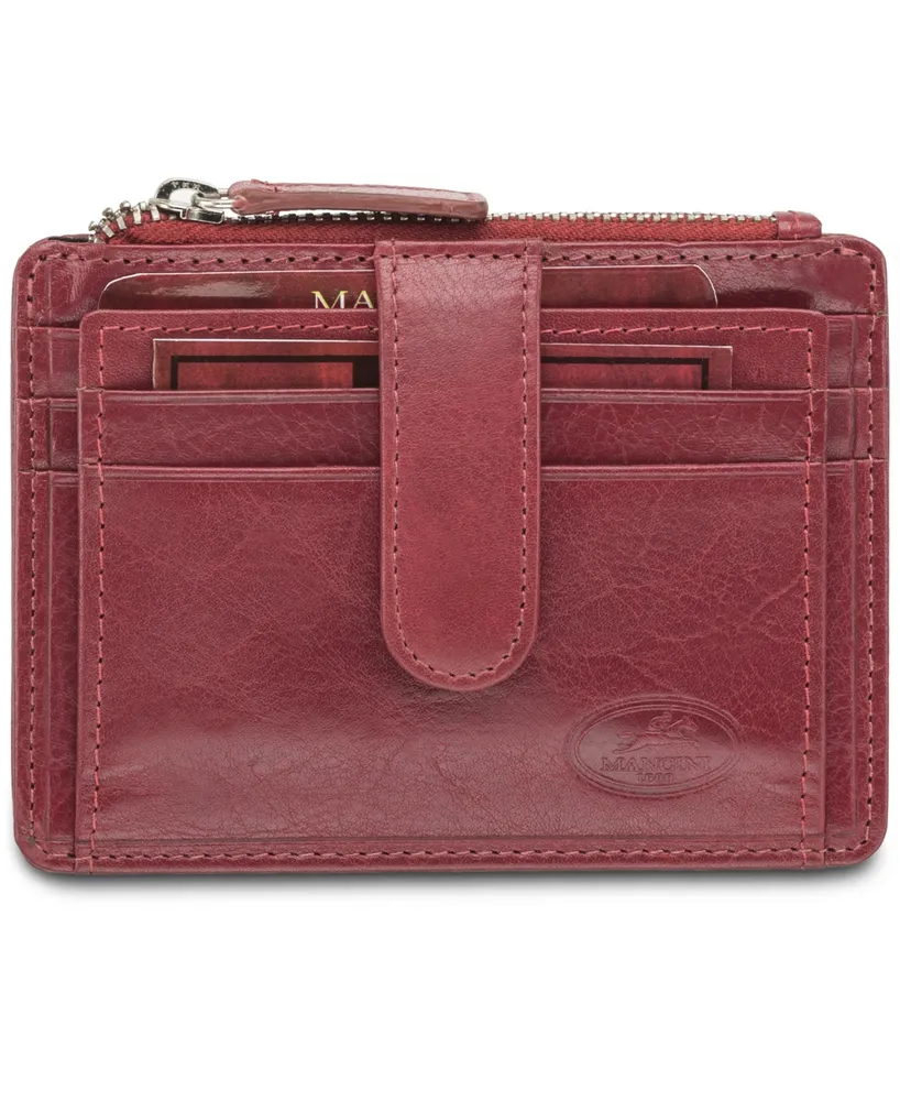 Men's Mancini Equestrian2 Collection Rfid Secure Card Case and Coin Pocket