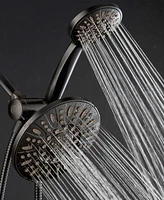 AquaDance High-Pressure 48-Setting Dual Shower Head Combo with Extra-long 6 Foot Hose