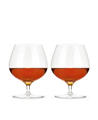Viski Crystal Wingback Cognac Glasses, Set of 2, 17 Oz