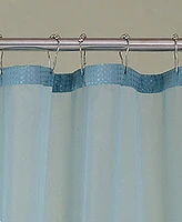 Spa 251 Waffle Complete Shower Curtain With Detachable Liner