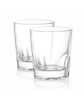 JoyJolt Carina Old Fashioned Whiskey Glasses Set of 2