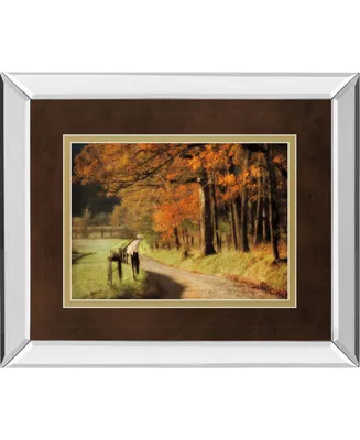 Classy Art Autumns Morning Light by D. Burt Mirror Framed Print Wall Art, 34" x 40"