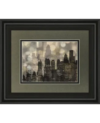 Classy Art City Lights by Katrina Craven Framed Print Wall Art, 34" x 40"
