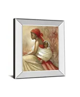 Classy Art Beauty of Love Ii by Carol Robinson Mirror Framed Print Wall Art, 22" x 26"