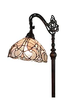 Amora Lighting Tiffany-Style Reading Floor Lamp