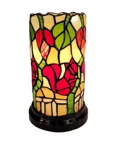 Amora Lighting Tiffany Style Floral Mini Table Lamp