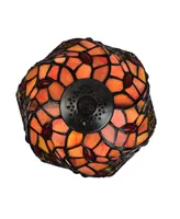 Amora Lighting Tiffany Style Dragonfly Table Lamp