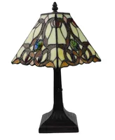 Amora Lighting Tiffany Style Geometric Mini Table Lamp