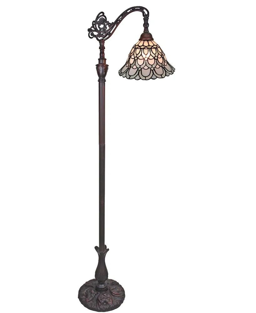 Amora Lighting Tiffany Style Adjustable Floor Lamp
