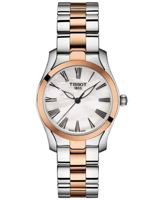 Tissot Women's Swiss T-Wave Two-Tone Stainless Steel Bracelet Watch 30mm