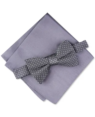 Alfani Men's Roy Geo Pre-Tied Bow Tie, Created for Macy's