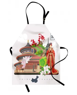 Ambesonne Vintage-Like China Apron