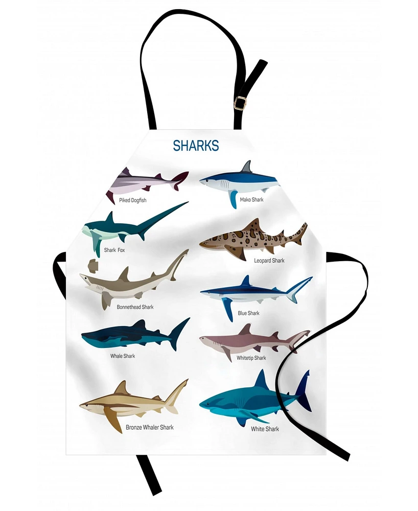 Ambesonne Shark Apron