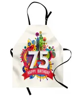 Ambesonne 75th Birthday Apron