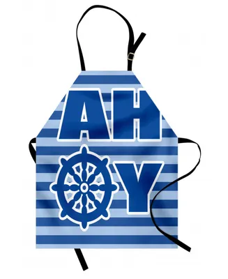 Ambesonne Ahoy Its A Boy Apron