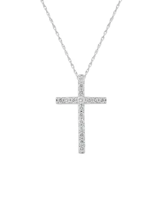 241 Wear It Both Ways Diamond Cross Pendant Necklace (1/2 ct. t.w.) in 14k White