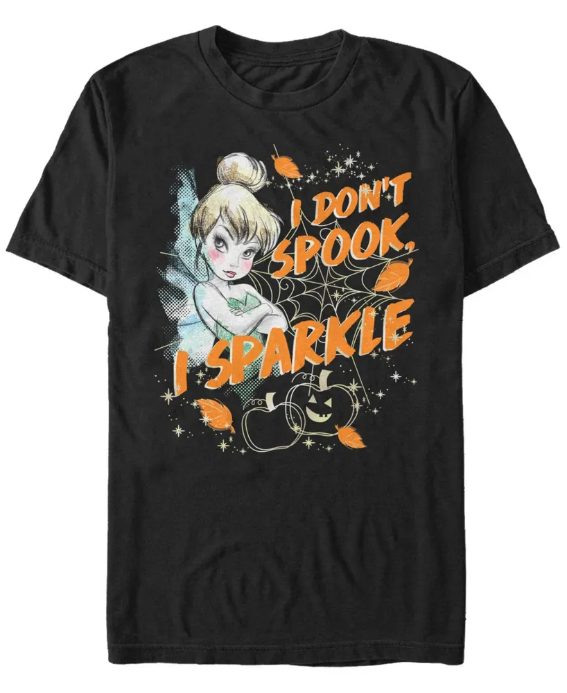 Disney Men's Peter Pan Tinker Bell Spook and Sparkle Short Sleeve T-Shirt