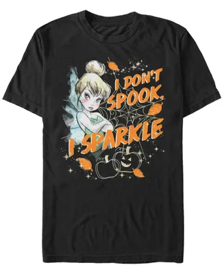 Disney Men's Peter Pan Tinker Bell Spook and Sparkle Short Sleeve T-Shirt