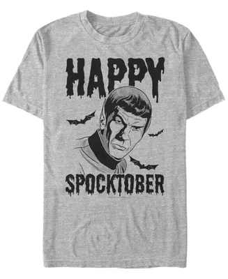 Star Trek Men's Spock Happy Spocktober Halloween Short Sleeve T-Shirt