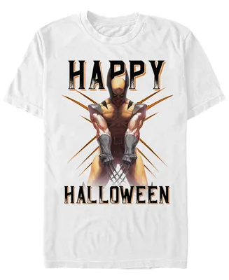 Marvel Men's Classic Wolverine Happy Halloween Short Sleeve T-Shirt