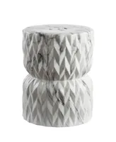 Chevron Drum Garden Stool