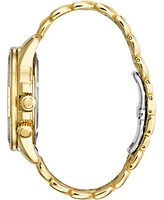 Citizen Eco-Drive Men's Calendrier Diamond-Accent Gold-Tone Stainless Steel Bracelet Watch 44mm