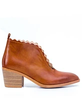 Gc Shoes Women's Maris Scallop Cut Out Ankle Booties