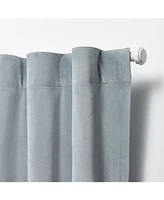 Lauren Ralph Velvety Room Darkening Back Tab Rod Pocket Curtain Panel