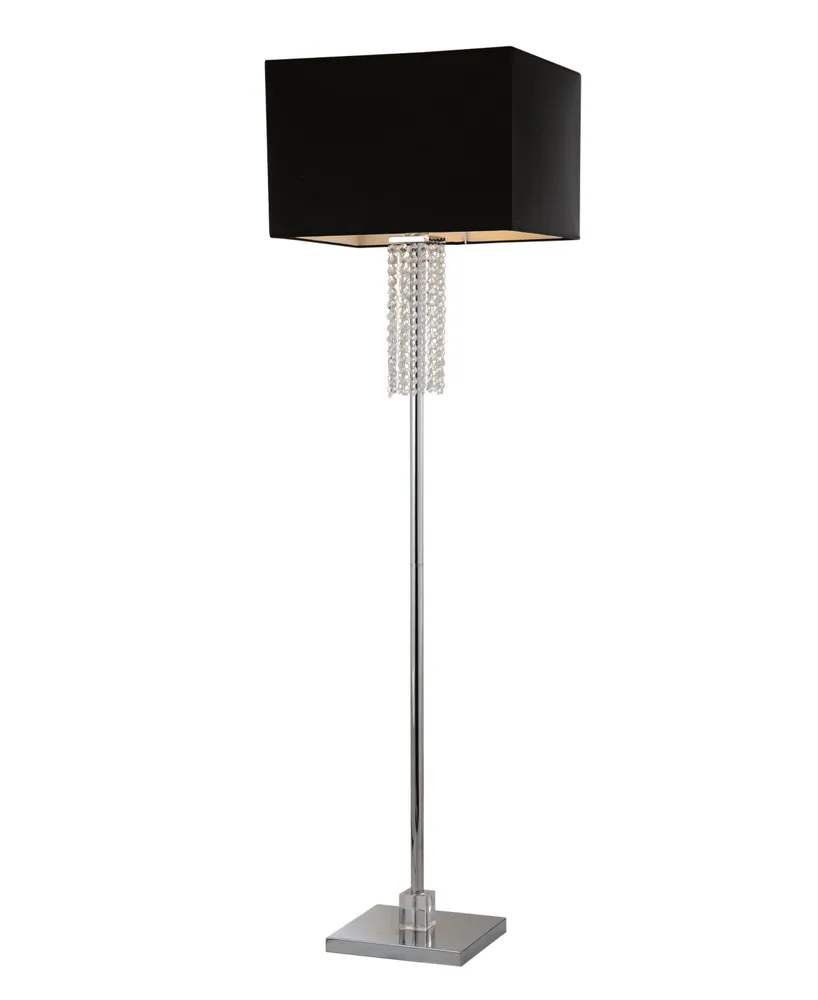 Artiva Usa Adelyn 63" Square Modern Crystal Floor Lamp