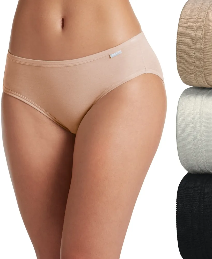 Jockey Elance String Bikini Underwear 3 Pack 1483 In White