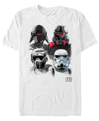 Star Wars Men's Jedi Fallen Order Trooper Group Sketch T-shirt