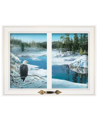 Trendy Decor 4U The Lookout by Kim Norlien, Ready to hang Framed Print, Window-Style Frame