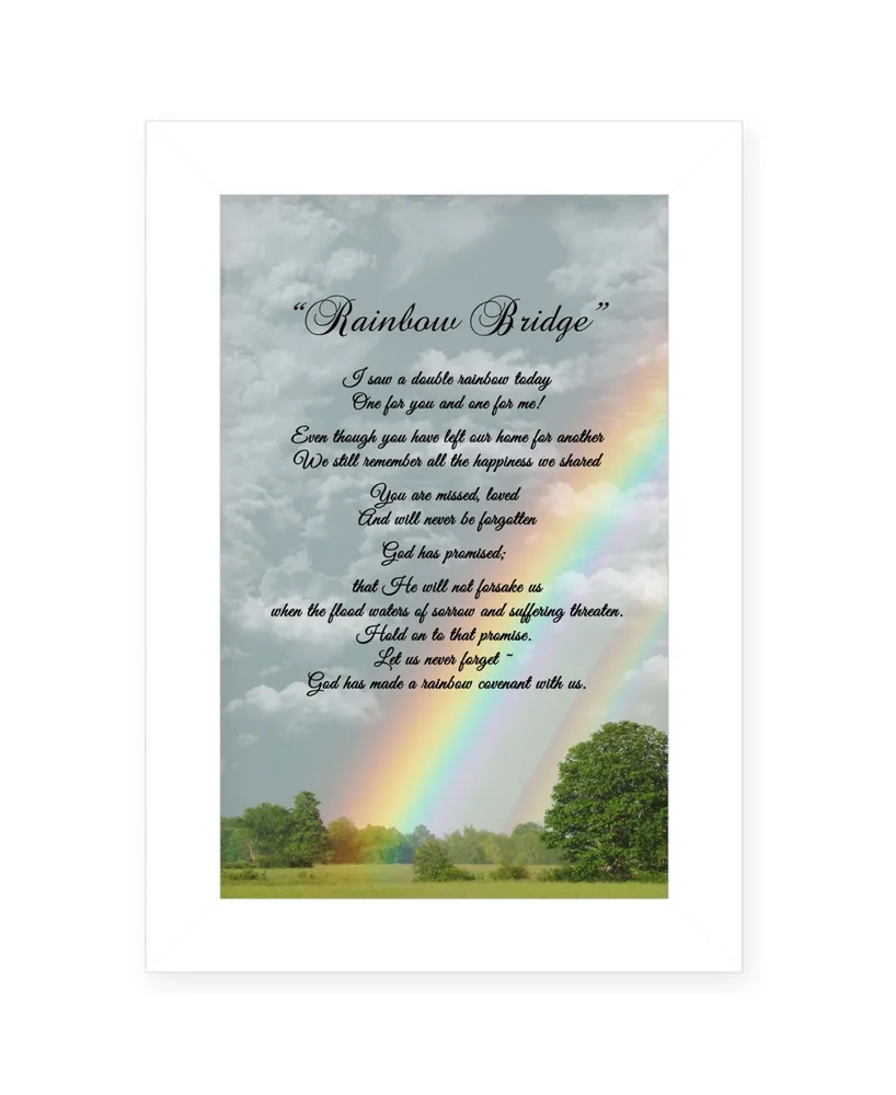 Trendy Decor 4U Rainbow Bridge by Trendy Decor 4U, Ready to hang Framed Print, Frame