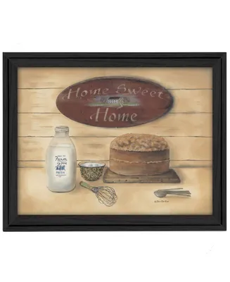 Trendy Decor 4U Home Sweet Home By Pam Britton, Printed Wall Art, Ready to hang, Black Frame, 19" x 15"