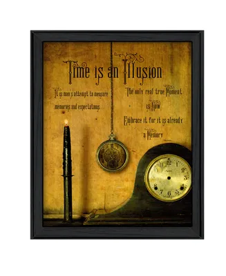 Trendy Decor 4U Time By Billy Jacobs, Printed Wall Art, Ready to hang, Black Frame, 21" x 27"