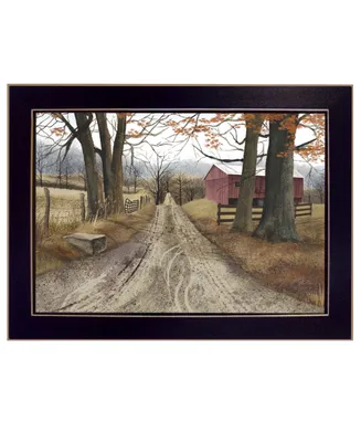 Trendy Decor 4U The Road Home By Billy Jacobs, Printed Wall Art, Ready to hang, Black Frame, 14" x 10"