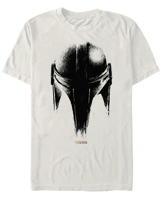 Star Wars Men's Mandalorian Helmet Sketch T-shirt