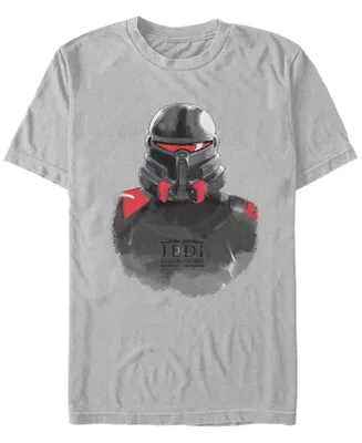 Star Wars Men's Jedi Fallen Order Purge Trooper Portrait Sketch T-shirt