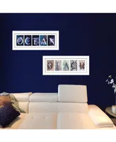 Trendy Decor 4U Ocean/Beach Collection By Robin-Lee Vieira, Printed Wall Art, Ready to hang, White Frame, 20" x 8"