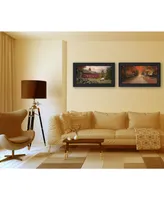 Trendy Decor 4U October Lane Collection By Robin-Lee Vieira, Printed Wall Art, Ready to hang, Black Frame, 42" x 12"