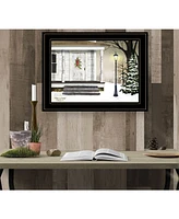 Trendy Decor 4U Peace on Earth by Billy Jacobs, Ready to hang Framed Print, Black Frame, 19" x 15"