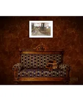 Trendy Decor 4U The Road Home by Billy Jacobs, Ready to hang Framed Print, White Frame, 21" x 15"