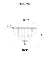 Cwi Lighting Stefania 9 Light Flush Mount