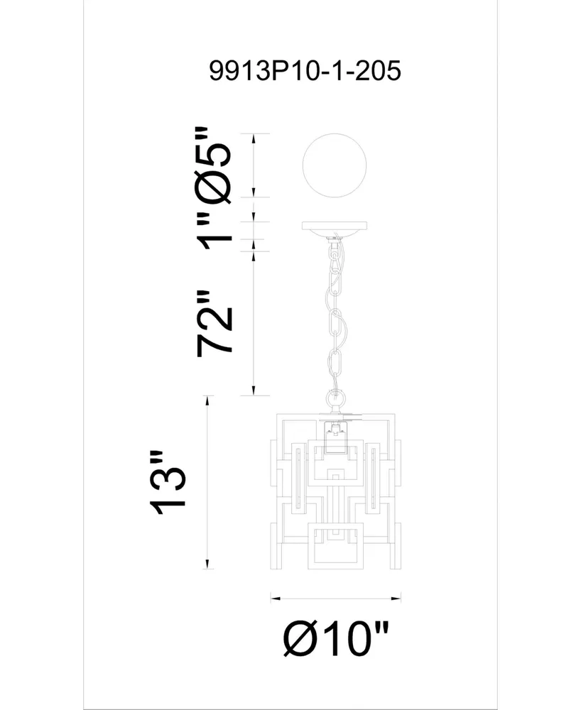 Cwi Lighting Litani 1 Light Mini Pendant