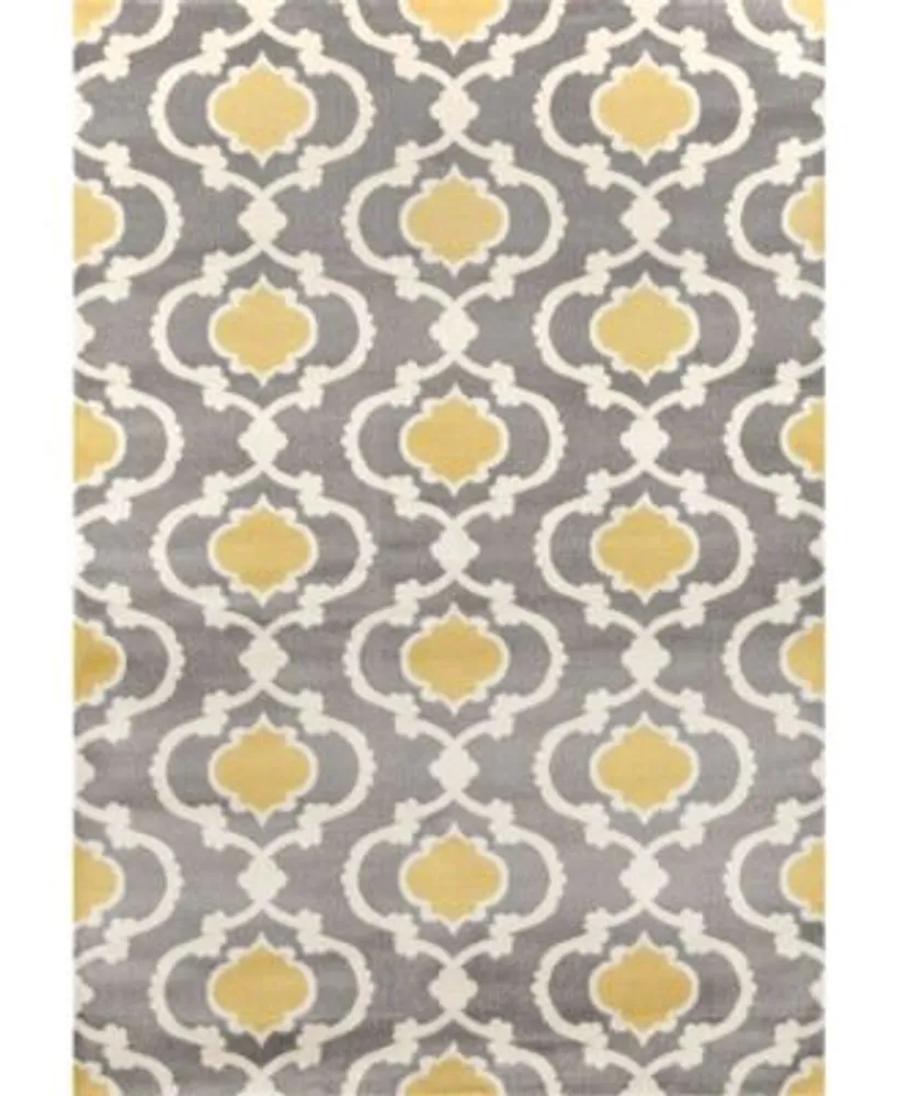 Main Street Rugs Home Alba Alb310 Gray Yellow Area Rug Collection