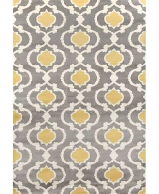 Main Street Rugs Home Alba Alb310 Gray Yellow Area Rug Collection