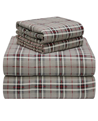 Pointehaven Plaid Flannel Sheet Set