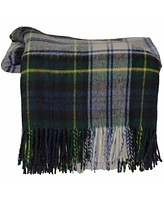 Prince of Scots Highland Tartan Tweed Merino Wool Throw, 55" x 72"