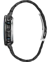 Citizen Eco-Drive Men's Satellite Wave Gps Black-Tone Stainless Steel Bracelet Watch 44mm